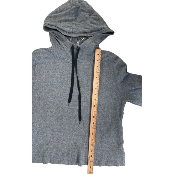 Amazon Essentials Women's Studio Terry Convertible Hood Shirt Sz S Gray Heather - Picture 10 of 10